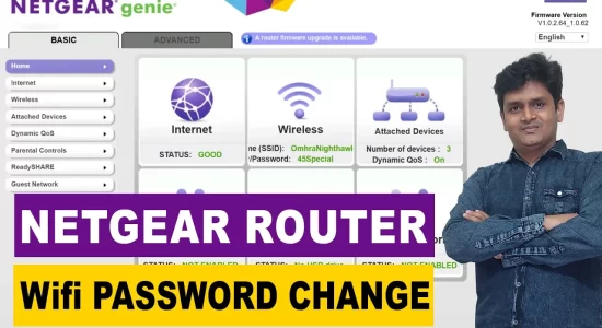 netgear router wifi password change