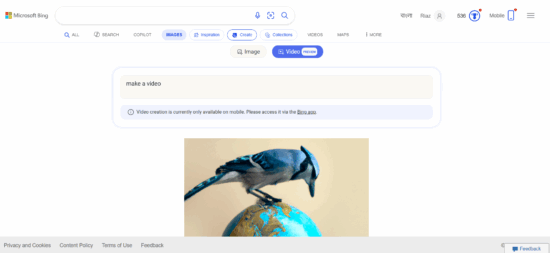 OpenAI Sora Microsoft Bing Video Creator ফ্রি